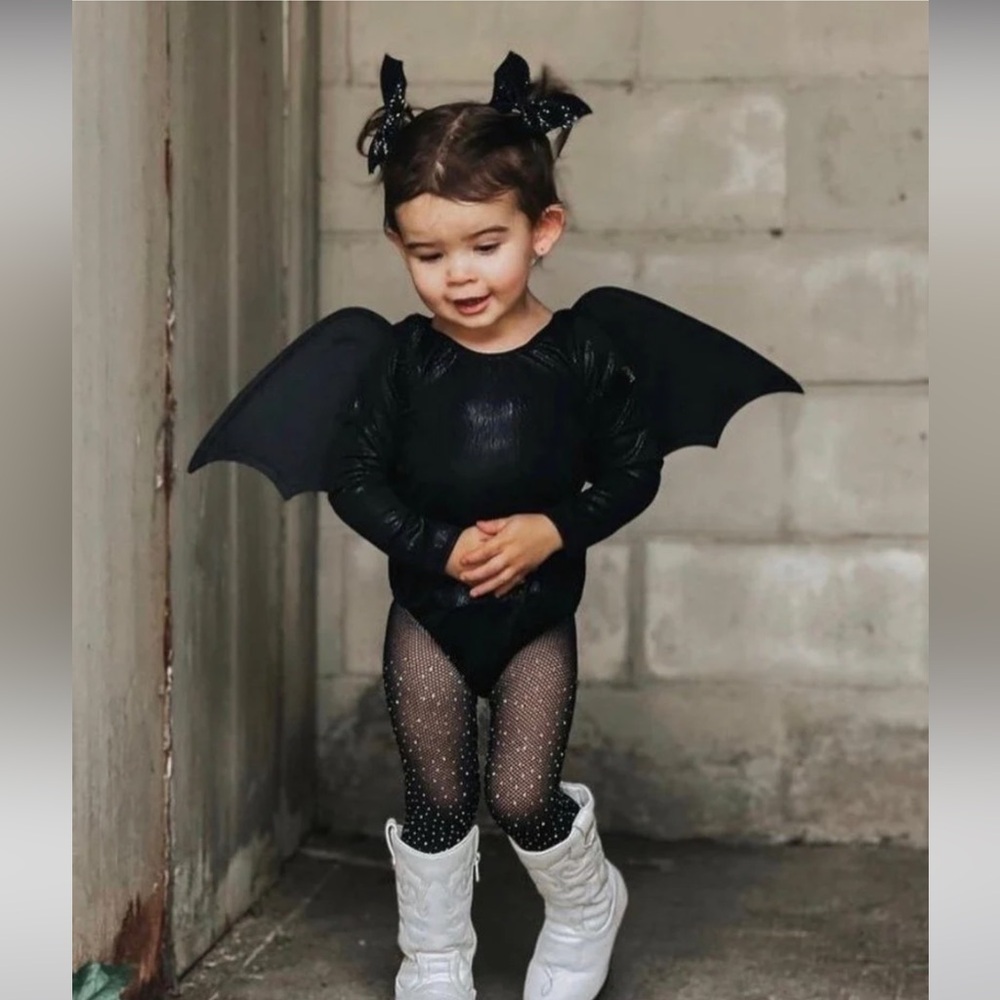 Bailey Blossoms Black leotard - 4T